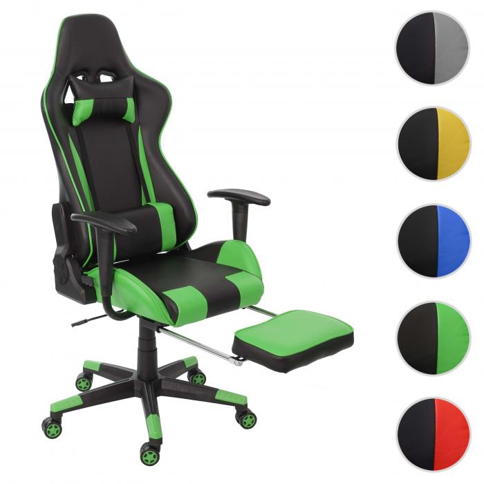 Relax-Brostuhl HWC-D25 XXL, Schreibtischstuhl Gamingstuhl, 150kg belastbar Fusttze ~ schwarz/grn