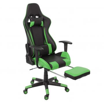 Relax-Brostuhl HWC-D25 XXL, Schreibtischstuhl Gamingstuhl, 150kg belastbar Fusttze ~ schwarz/grn
