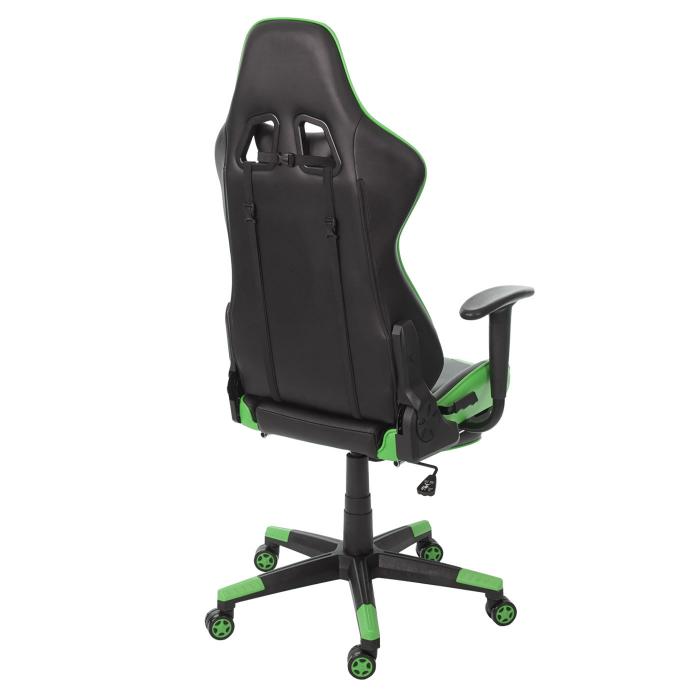 Relax-Brostuhl HWC-D25 XXL, Schreibtischstuhl Gamingstuhl, 150kg belastbar Fusttze ~ schwarz/grn