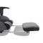 Relax-Brostuhl HWC-D25 XXL, Schreibtischstuhl Gamingstuhl, 150kg belastbar Fusttze Stoff/Textil ~ schwarz/grau