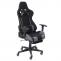 Relax-Brostuhl HWC-D25 XXL, Schreibtischstuhl Gamingstuhl, 150kg belastbar Fusttze Stoff/Textil ~ schwarz/grau