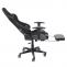 Relax-Brostuhl HWC-D25 XXL, Schreibtischstuhl Gamingstuhl, 150kg belastbar Fusttze Stoff/Textil ~ schwarz/grau