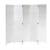 Paravent HWC-C30, Raumteiler Trennwand Sichtschutz, Shabby-Look Vintage, 170x205cm ~ weiß