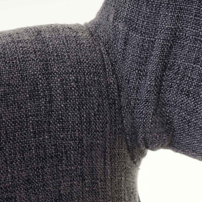 Esszimmerstuhl HWC-A50 II, Stuhl Kchenstuhl, Retro 50er Jahre Design ~ Textil, grau, dunkle Beine