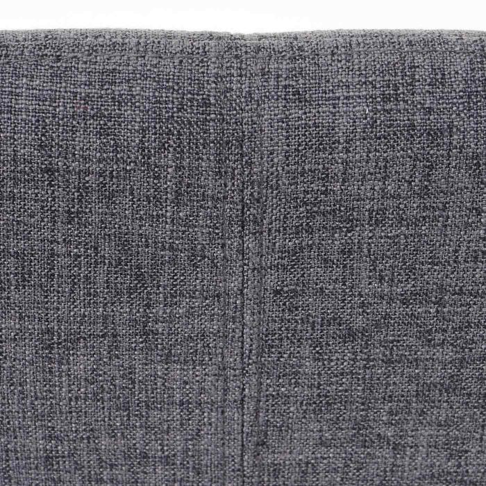 6er-Set Esszimmerstuhl HWC-A50 II, Stuhl Kchenstuhl, Retro 50er Jahre Design ~ Textil, grau, dunkle Beine
