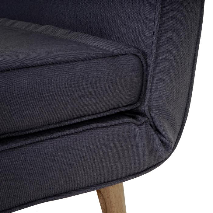 Schlafsessel HWC-D35, Schlafsofa Funktionssessel Klappsessel Relaxsessel Jugendsessel Sessel, Stoff/Textil ~ dunkelgrau