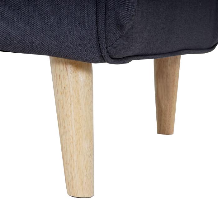 Schlafsessel HWC-D35, Schlafsofa Funktionssessel Klappsessel Relaxsessel Jugendsessel Sessel, Stoff/Textil ~ dunkelgrau