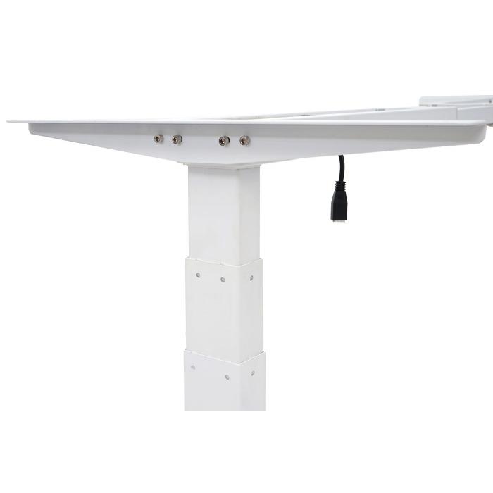 Gestell HWC-D40, variables Tischgestell fr Schreibtisch, elektrisch hhenverstellbar Memory 29kg ~ wei