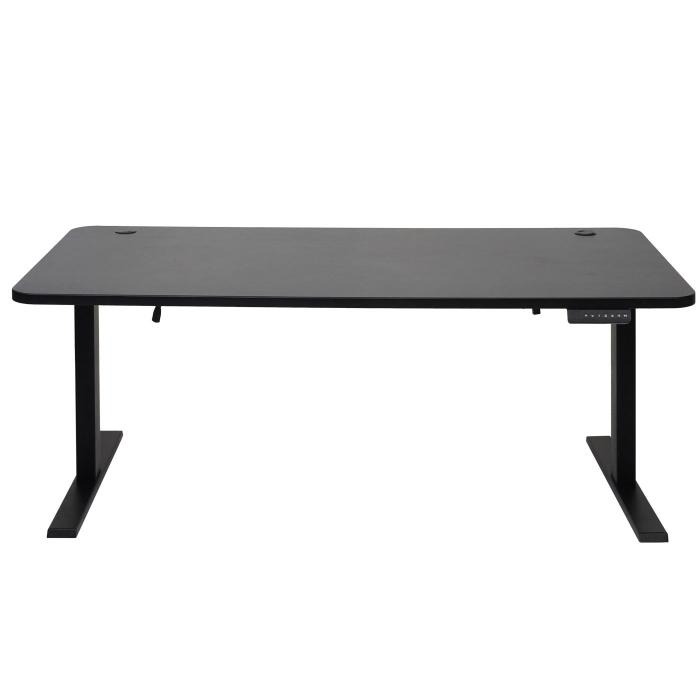 Schreibtisch HWC-D40, Computertisch, elektrisch hhenverstellbar 160x80cm 53kg ~ schwarz, schwarz