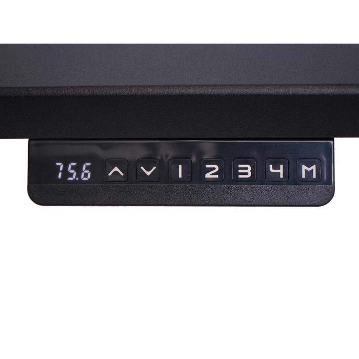 Schreibtisch HWC-D40, Computertisch, elektrisch hhenverstellbar 160x80cm 53kg MVG ~ schwarz, schwarz