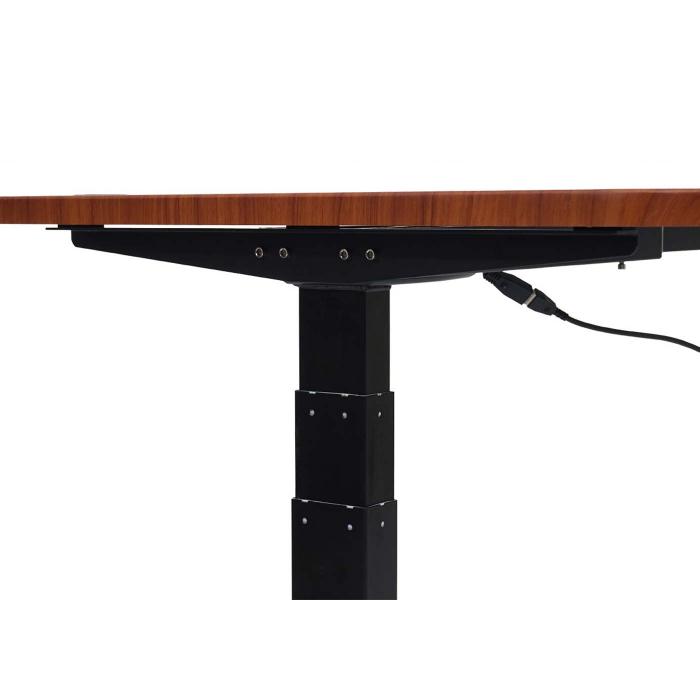 Schreibtisch HWC-D40, Computertisch, elektrisch hhenverstellbar 160x80cm 53kg ~ natur, schwarz