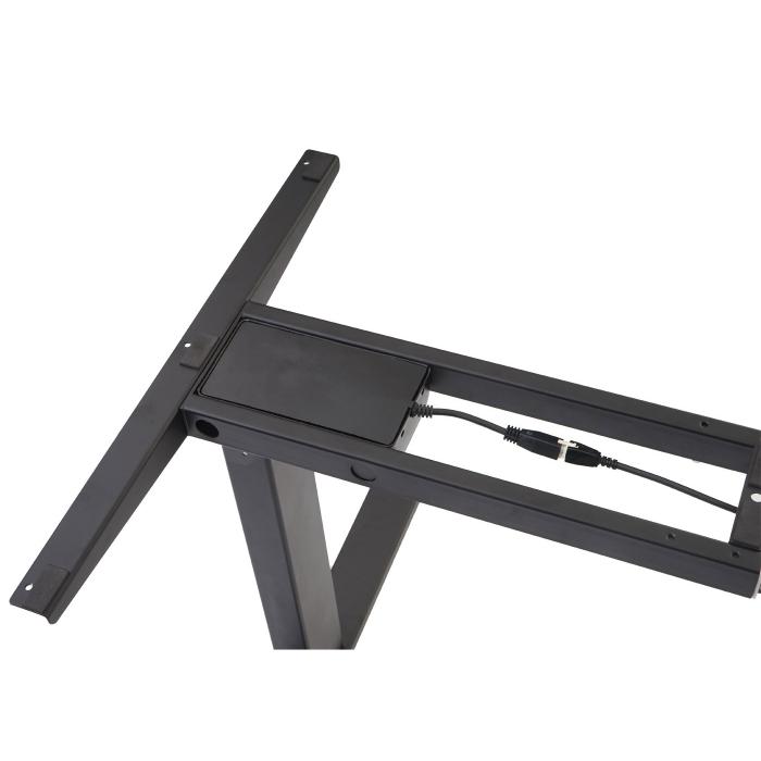 3in1 Gestell HWC-D40, variables Tischgestell, elektrisch hhenverstellbar Memory 47kg ~ schwarz