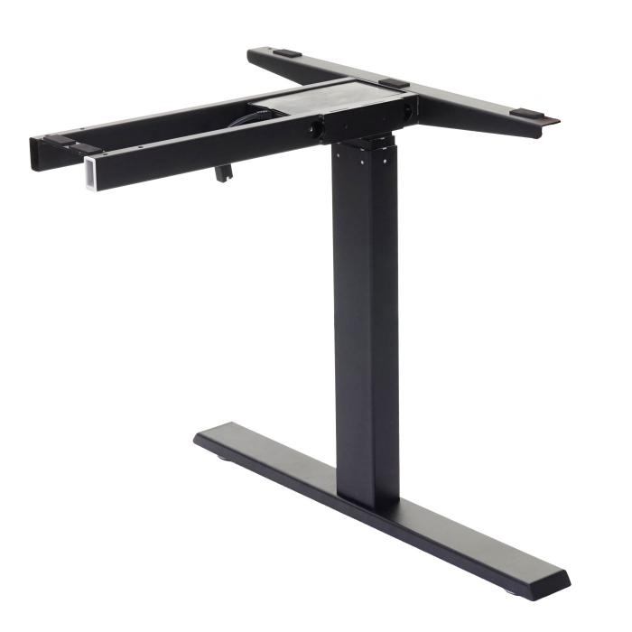 Gestell HWC-D40, variables Tischgestell fr Eck-Schreibtisch, elektrisch hhenverstellbar Memory 45kg ~ schwarz