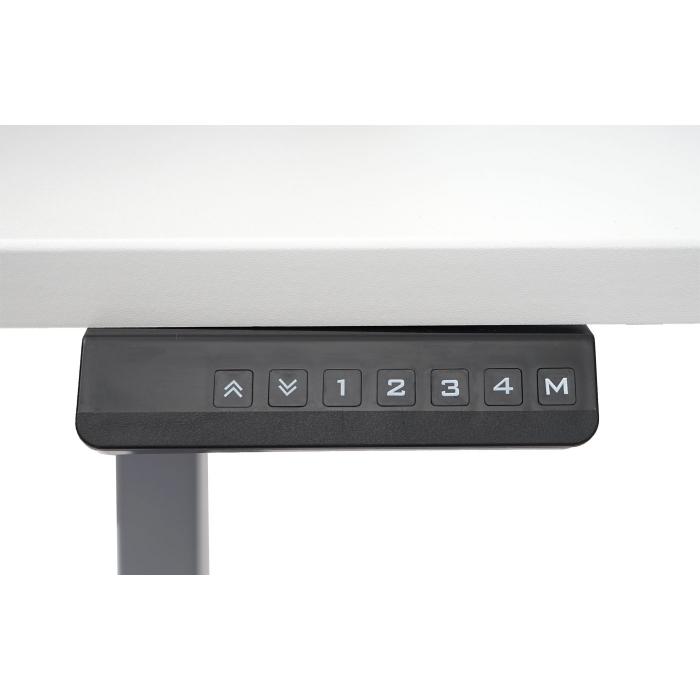 Gestell HWC-D40, variables Tischgestell fr Schreibtisch, elektrisch hhenverstellbar Memory 29kg ~ grau