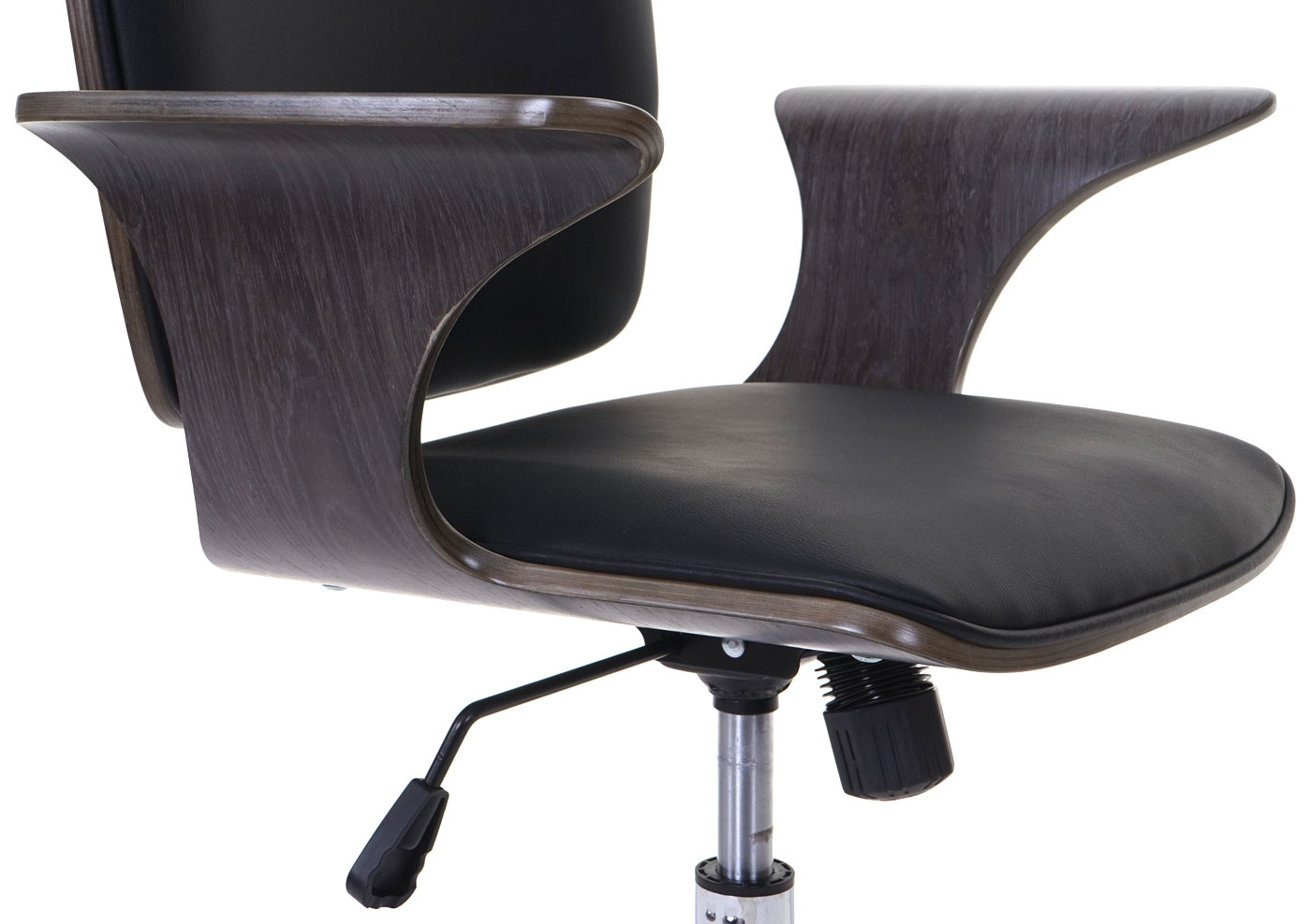 Details Bürostuhl HWC-C54, Grau Sitzfläche schwarz