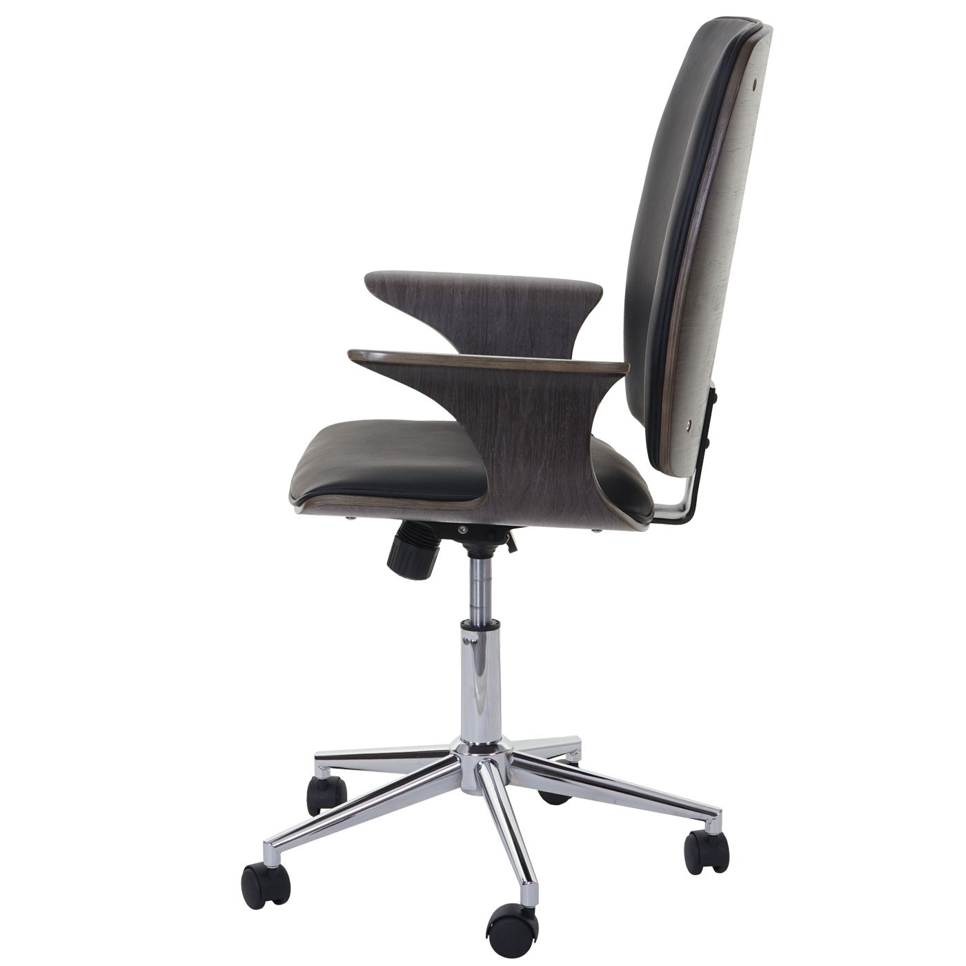 Bürostuhl HWC-C54, Grau Sitzfläche schwarz