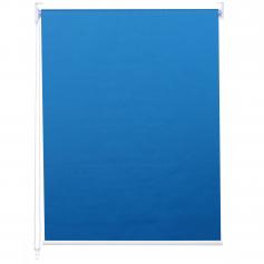 Rollo HWC-D52, Fensterrollo Seitenzugrollo Jalousie, 100x230cm Sonnenschutz Verdunkelung blickdicht ~ blau