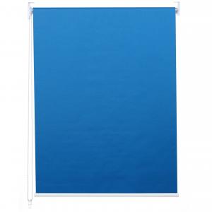 Rollo HWC-D52, Fensterrollo Seitenzugrollo Jalousie, 110x230cm Sonnenschutz Verdunkelung blickdicht ~ blau