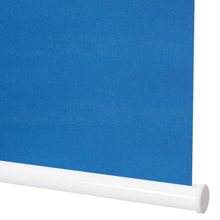 Rollo HWC-D52, Fensterrollo Seitenzugrollo Jalousie, 120x230cm Sonnenschutz Verdunkelung blickdicht ~ blau