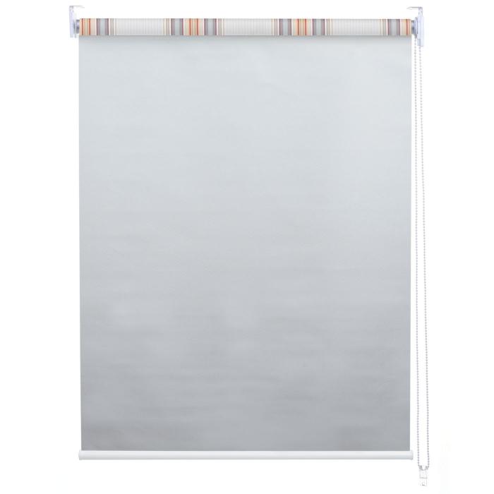 Rollo HWC-D52, Fensterrollo Seitenzugrollo Jalousie, 60x230cm Sonnenschutz Verdunkelung blickdicht ~ grau/braun/orange