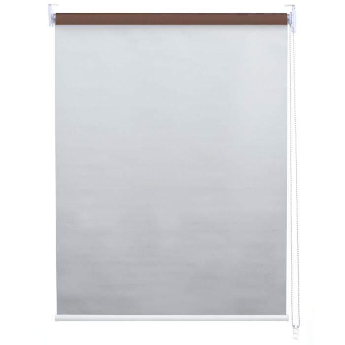 Rollo HWC-D52, Fensterrollo Seitenzugrollo Jalousie, 60x160cm Sonnenschutz Verdunkelung blickdicht ~ braun