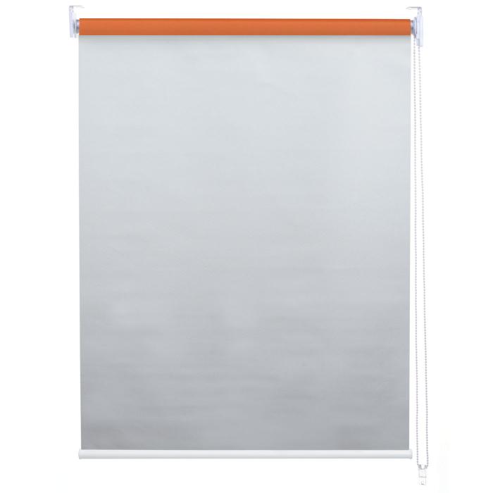 Rollo HWC-D52, Fensterrollo Seitenzugrollo Jalousie, 90x160cm Sonnenschutz Verdunkelung blickdicht ~ orange