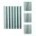 4er-Set Rollo HWC-D52, Fensterrollo Seitenzugrollo Jalousie, 120x230cm Sonnenschutz blickdicht ~ grn/wei