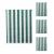 4er-Set Rollo HWC-D52, Fensterrollo Seitenzugrollo Jalousie, 100x160cm Sonnenschutz blickdicht ~ grün/weiß