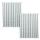 2er-Set Rollo HWC-D52, Fensterrollo Seitenzugrollo Jalousie, 100x160cm Sonnenschutz blickdicht ~ grau/wei