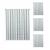 4er-Set Rollo HWC-D52, Fensterrollo Seitenzugrollo Jalousie, 100x160cm Sonnenschutz blickdicht ~ grau/weiß