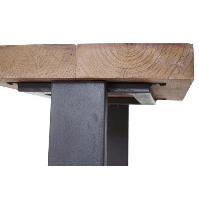 Sitzhocker HWC-A15, Hocker Fuhocker Holzhocker, Tanne Holz rustikal massiv MVG-zertifiziert 48x36x32cm