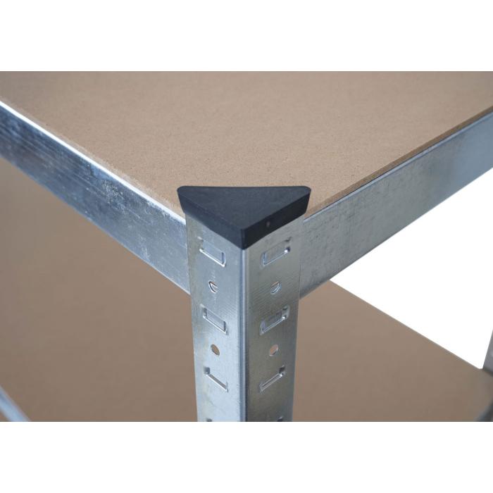 2er-Set Schwerlastregal HWC-D67, Werkstattregal Steckregal, 160x80x40cm, Traglast jeweils 320kg MVG ~ verzinkt