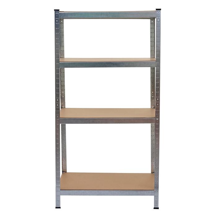 2er-Set Schwerlastregal HWC-D67, Werkstattregal Steckregal, 160x80x40cm, Traglast jeweils 320kg MVG ~ verzinkt