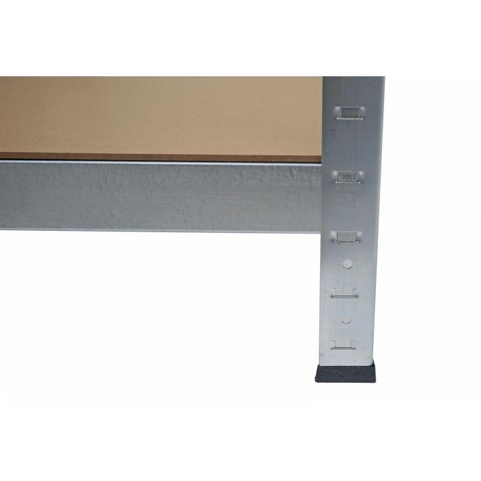 2er-Set Schwerlastregal HWC-D67, Werkstattregal Steckregal, 160x80x40cm, Traglast jeweils 320kg MVG ~ verzinkt