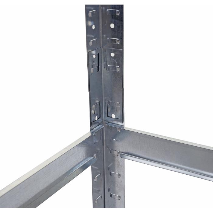 2er-Set Schwerlastregal HWC-D67, Werkstattregal Steckregal, 160x80x40cm, Traglast jeweils 320kg MVG ~ verzinkt