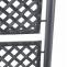 Poly-Rattan Rankgitter HWC-D76, Pflanzkasten Rankhilfe, 142x43x43cm ~ anthrazit