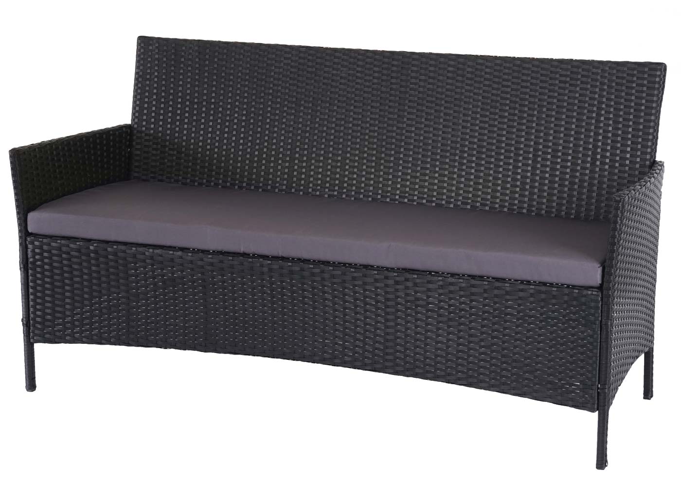 3-Sitzer Polyrattan Gartenbank