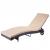 Sonnenliege HWC-D80, Gartenliege Relaxliege Liege, Poly-Rattan ~ braun, Kissen beige