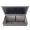 Poly-Rattan Kissenbox HWC-D88, Gartentruhe Auflagenbox Truhe ~ Basic grau, 51x115x59cm 250l