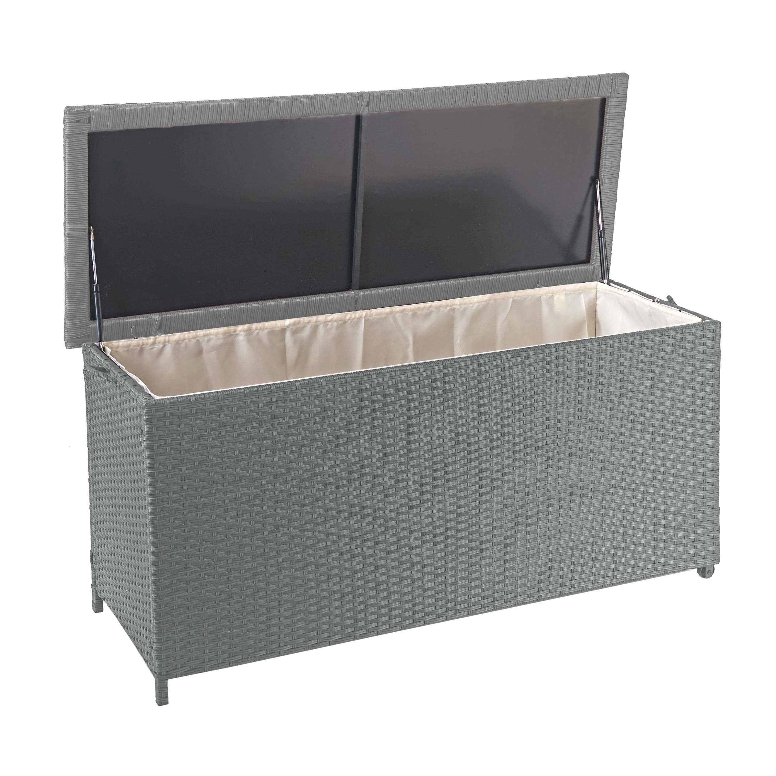 Poly-Rattan Kissenbox HWC-D88