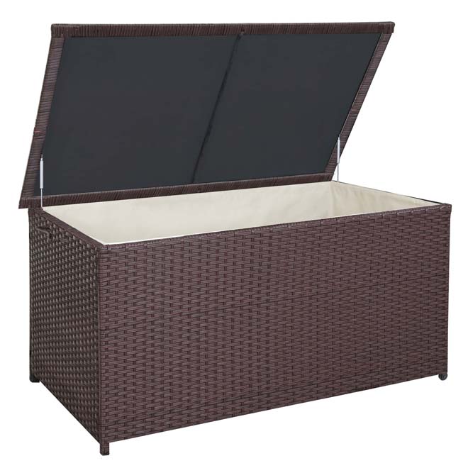 Poly-Rattan Kissenbox HWC-D88