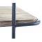 Rollregal HWC-D97, Regal Rollwagen Bcherregal Metallregal mit Rollen, 4 Ebenen Tanne Holz 116x637x34cm