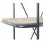 Rollregal HWC-D97, Regal Rollwagen Bcherregal Metallregal mit Rollen, 4 Ebenen Tanne Holz 116x637x34cm