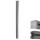 WPC-Pfosten Sarthe-WPC-Zaun, Pfeiler Pfahl, Stecksystem 1,88m ~ grau WPC-Pfosten Sarthe-WPC-Zaun, Pfeiler Pfahl, Stecksystem 1,88m ~ grau