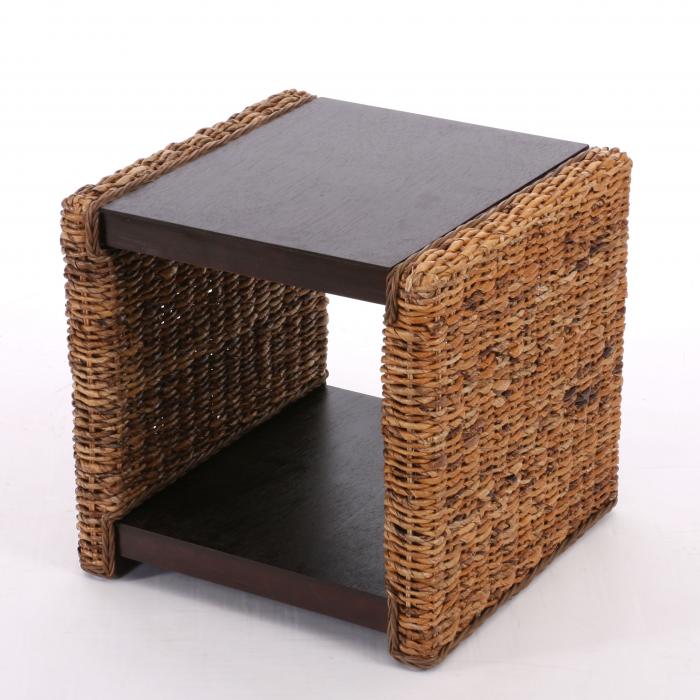 Beistelltisch Nachttisch Sitzhocker Lucca Rattan ~ Bananengeflecht