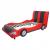 Bett HWC-E14, Auto Junge Kinderbett Jugendbett, Lattenrost Kunstleder Holz 190x100cm ~ schwarz-rot