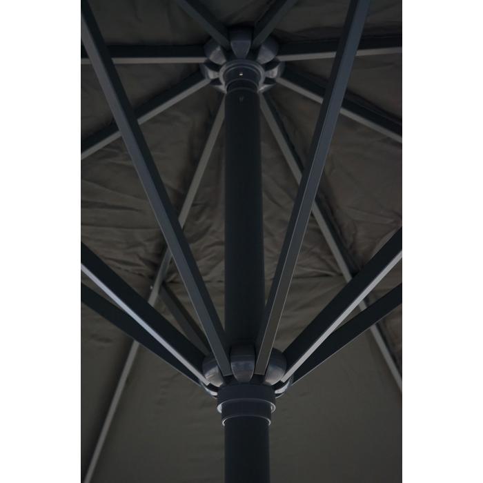 Alu-Sonnenschirm Carpi Pro Marktschirm ohne Volant Ø 5m creme ohne Ständer 