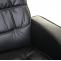 Relaxsessel HWC-E30, Fernsehsessel Liegesessel TV-Sessel mit Hocker, FSC-zertifiziert ~ Kunstleder schwarz