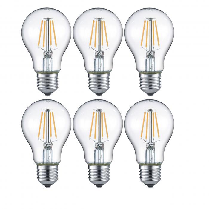 Trio LED-Leuchtmittel RL187, Filament Glhbirne Leuchte, E27 4W EEK E, warmwei ~ 6er Set