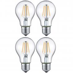 Trio LED-Leuchtmittel RL187, Filament Glühbirne Leuchte, E27 4W EEK E, warmweiß ~ 4er Set